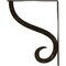 Ekena Millwork Ashford Single, Wrought Iron Bracket, (Single center brace), Antiqued Warm Si 1 1/2"W  x 12"D x 15"H BKTM01X12X15SASAWS - alternate 8